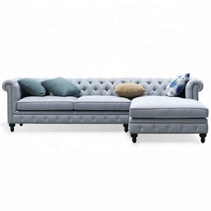 Canapé d'angle droit/gauche, ensemble moderne en tissu de lin pour salon, meubles personnalisés, nouveauté - Product Image 2