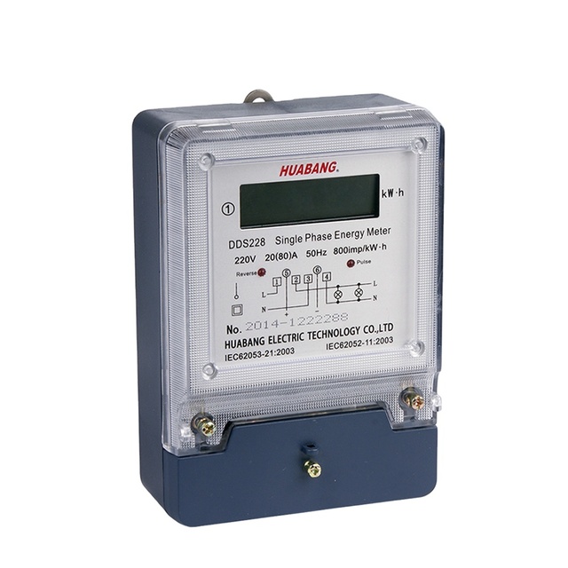 Single Phase Power Consumption Measurement kWh Power Meter