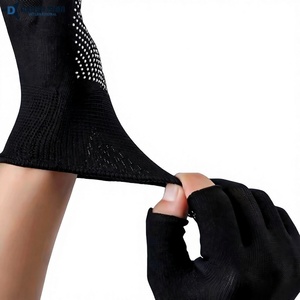 Daizen Star Half Finger Gloves Black Wrist Length Eco-Friendly Multifunctional Cycling All Seasons PU Quick Dry Casual - Product Image 2