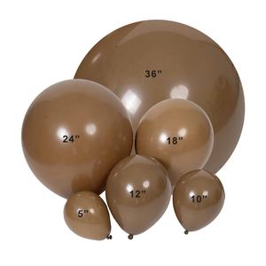 Décoration de fête d'anniversaire, ballons rétro en violet clair, <span class=keywords><strong>bleu</strong></span> brume, <span class=keywords><strong>bleu</strong></span> gris, blanc sable, beige chair, rose bois, avocat, Globos - Product Image 2