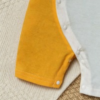 Romper Bayi KAIXINTIANGUO 100% Katun Ramah Lingkungan, Bernapas, Unisex, Lengan Pendek, Kancing Tekan, Baju Tidur Musim Panas Kasual