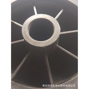 Rueda de goma sólida de 6 pulgadas con capacidad de carga de 40 kg, rueda industrial gris para carretilla - Product Image 4