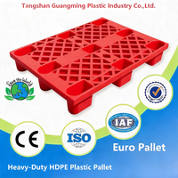 Palette en plastique HDPE/PP robuste pour charges lourdes |   Palette de qualité industrielle pour l'entreposage et la logistique