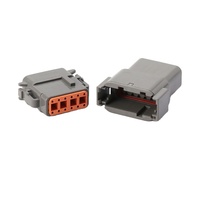 Connecteur automobile Deutsch étanche série DTM 2 3 4 6 8 12 broches 12-14AWG avec contacts estampés mâle/femelle