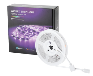 Smart <b>RGB</b> LED Strip Light Kit Voice <b>Control</b> Alexa Google Home Smart Home Lighting App Remote Color Changing Tape - Product Image 6
