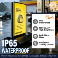 Écran numérique interactif portable sur pied de 43 pouces, alimenté par batterie, kiosque numérique Android, écran d'affichage numérique pour la publicité