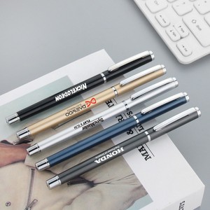Stylo bille Tianfa en métal 142*10mm, pointe en acier inoxydable, encre bleue, noire, grise, dorée, argentée, cadeau de bureau, stylo promotionnel pour l'écriture - Product Image 4