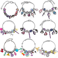 Pulsera de dijes inspirada en K-POP al por mayor, cadena de cuentas, regalo de joyería para mujer, pulseras de dijes de moda