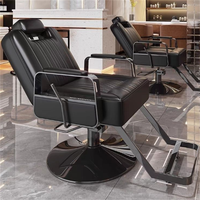 Chaise de barbier en cuir ergonomique moderne hydraulique inclinable de cheveux de coiffure pour l'usage d'école de spa de salon
