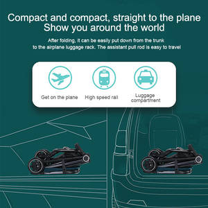 JXB Luxury Hot mamme passeggino pieghevole compatto passeggino da viaggio carrozzina per bambini passeggini leggeri aereo deambulatori trasportini - Product Image 3