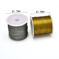 Al por mayor, 100m de alambre de acero para bisutería, flexible, tipo cola de tigre, en oro y plata, de 0.3-0.5mm, para hacer collares, pulseras y joyería, a granel.