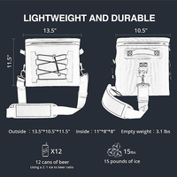 Sac isotherme en TPU isolé portable pour nourriture souple étanche et réutilisable pour la pêche au pique-nique à la plage de camping
