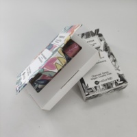 Boîte d'emballage en carton personnalisée avec logo imprimé, emballage en papier pliable pour cosmétiques, rouge à lèvres, emballage de boîte cosmétique