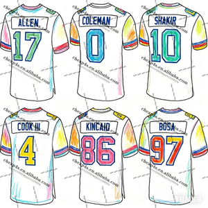 เสื้อฟุตบอลทีมบัฟฟาโลอเมริกันใหม่ชุดฟุตบอลเสื้อยืดสีขาว Keoncoleman Cook III khalil shakir jallen - Product Image 1