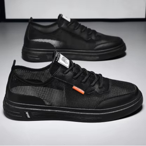 รองเท้าผ้าตาข่ายระบายอากาศสำหรับผู้ชาย สไตล์ลำลอง ทนทานต่อการสึกหรอ ป้องกันกลิ่น กันลื่น ดีไซน์โปร่ง รุ่นใหม่ สไตล์ชังกี้ - Product Image 4