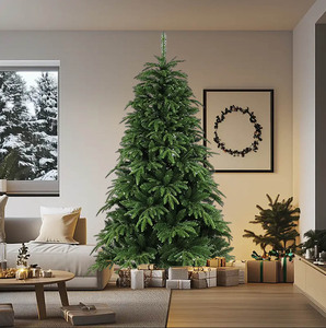 Sapin de Noël artificiel G&L de 1,80 m de haut, de qualité supérieure, écologique, mélange de PVC et de PE, base en métal verte, utilisation en intérieur, décoration de vacances, maison, bureau - Product Image 3