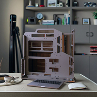 Socooler SOC-AP-360 Aluminum Alloy ATX Mid Tower Gaming PC Case with Tempered Glass Side Panel & Dual Cooling Support