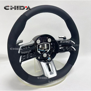 Volant en cuir et daim style libellule personnalisé, adapté aux <span class=keywords><strong>Mercedes</strong></span> Benz W205 W166 W177 W204 W217 W222 C63 E63 S63 G63 CLS - Product Image 6