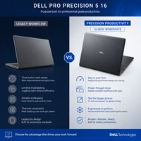 Pro Precision 5 16 inch mobiel werkstation zakelijke laptop Intel Core hoge prestaties Windows 11 Home SSD