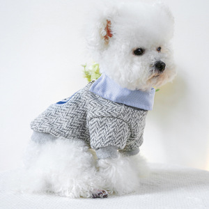 Suministro directo de fábrica Spot nuevo poliéster invierno dibujos animados perro chalecos dos pies ecológico bordado falso dos - Product Image 3