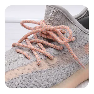 Weiou Fluorescent High Light Shoestrings Sports Lace Polyester Reflective Draw Cord For Yezzy 350 And jumpmans Casual Shoes