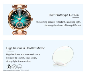 Nouvelle <span class=keywords><strong>Montre</strong></span> <span class=keywords><strong>Femme</strong></span> et Ensemble de Bijoux Simple, Mode Bande Acier Diamant Quartz Loisir, <span class=keywords><strong>Montre</strong></span> Lumineuse <span class=keywords><strong>Femme</strong></span> Brillant Or Rose - Product Image 5