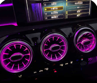 Lumière d'ambiance de voiture RHD 64 couleurs multicolores adaptée à Mercedes Benz Classe A W177 CLA W118 conduite à droite lampe d'ambiance