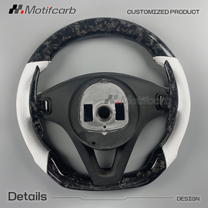 For Mercedes-Benz CLA GLA GLC <b>GLE</b> C <b>E</b> 300 <b>400</b> W205 W213 2015-2018 Custom LED RPM Display Forged Carbon Fiber Steering Wheel - Product Image 5