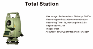 เครื่องมือสำรวจดิจิตอลอิเล็กทรอนิกส์แบบ Total Station ขายดี เครื่องมือสำรวจแบบ Theodolite คุณภาพสูง - Product Image 2