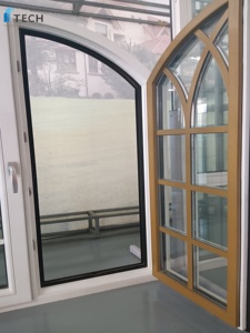 Thiết kế mới giá tốt nhất an toàn nhôm Ốp gỗ cửa sổ với thanh thuộc địa cho nhà vườn - Product Image 4