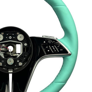 Volant modifié personnalisé en cuir bleu 221 pour Mercedes Benz C GLC E S CLS <span class=keywords><strong>AMG</strong></span> ZC-221-P-F1019 - Product Image 6