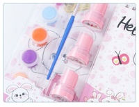 Set de Regalo de Papelería, Set de Pintura para Niños, Útiles Escolares de Primaria, Set de Sellos, Juguetes de Papelería para el Regreso a Clases