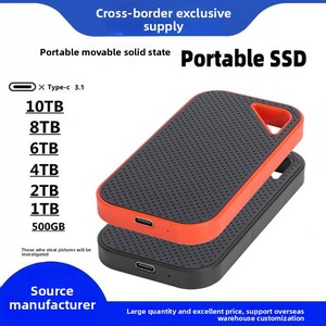Cross-border Exclusive Metal Portable <b>SSD</b> 8TB/<b>16TB</b> III USB3.1 301-400MB/s Read/Write Speed High-Speed Mobile Solid State - Product Image 2