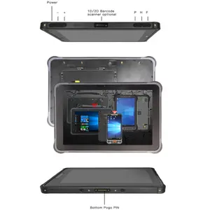 5g 10.1英寸NFC加固平板电脑安卓10 8GB带扩展坞2D扫描仪阅读器5g WWAN八核NFC电脑