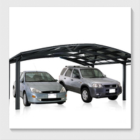 Tente de toit en feuille de polycarbonate arquée Carports Garage Carport en aluminium