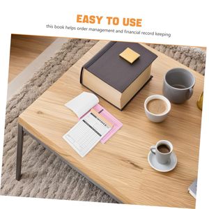 Carnet de factures personnalisé avec logo, format A5, papier autocopiant, 5,5 x 8,5 pouces, carnet de commandes d'achat, 5-9/16 x 8-7/16 pouces, carnet de commandes de vente - Product Image 5