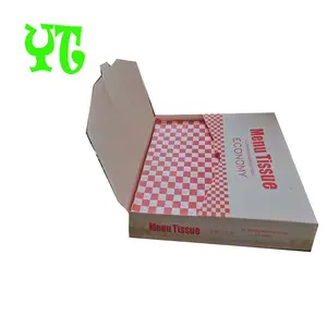 사용자 정의 12x12 체크 무늬 종이 전문 코팅 오프셋 인쇄 Uncoated 샌드위치 함부르크 튀김 치킨 델리 식품 포장지