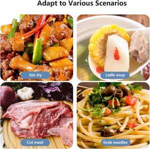 Newest 19-piece Set of Silica Gel Kitchen Utensil Set With Wooden Handle and Cuttings Board <b>Storage</b> Bucket Kitchen Gadget - Product Image 3