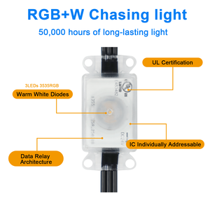 Gouly Перманентный уличный светодиодный пиксельный свет RGBW 24 В с алюминиевой дорожкой IP68 Водонепроницаемый для Рождественского украшения и освещения дома - Product Image 2