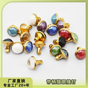 Colorful Acryl <b>Rivets</b> Semi Tubular Plated Apparel Studs For <b>Clothing</b> Shoes Bags Summer 2021 Durable Spot Goods - Product Image 5