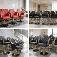 Chaise de bar en cuir pour casino, bar à domicile, hôtel, pivotante à 360 degrés, avec retour automatique, levage automatique, BIFMAX5.1, vérin à gaz, durable, usage commercial