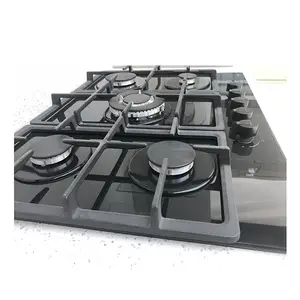 Economical Built-in 5 Burner Gas Cooker Electric Stainless Steel Free Spare Parts Gas Hob gas Cooktops with High Energy Class A+