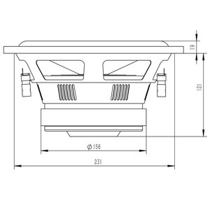 مضخم صوت YOTO جودة عالية 4 واط ، مغناطيس مزدوج أوم 10 بوصة - Product Image 4
