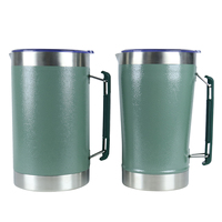 Jarras de agua de acero inoxidable de galón termo al vacío personalizadas juego de jarras de café de metal aisladas