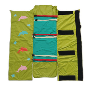 Yuqilin Child Restraint Blanket Anti Pull Fixation Belt <b>For</b> Kids <b>Bed</b> Safety Protection Green Cartoon Pattern Polyester Material - Product Image 4