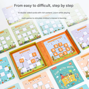 Juego de Mesa de Matemáticas para la Educación Temprana de los Niños Más Popular, Tarjetas Cognitivas Digitales para Niños Pequeños, Juguetes para el Desarrollo Cerebral - Product Image 4