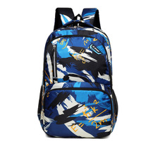 Sac à dos personnalisé Oxford respirant pour ordinateur portable, grande capacité, pour voyages en plein air, unisexe, pour étudiants, motif camouflage géométrique