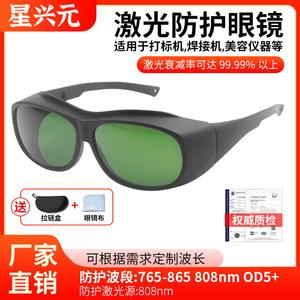 Gafas protectoras láser para rejuvenecimiento de la piel, 20% de transmitancia de luz, montura negra con diseño ajustable - Product Image 3