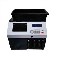 Trieur et compteur de pièces de monnaie à grande vitesse 600 pièces/min, 4 compartiments, avec écran LCD, trémie de 500-600 pièces et détection de contrefaçon