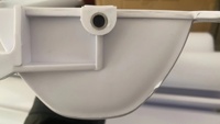 Trémie de seau d'ascenseur en plastique de type Z 1.8L, trémie de convoyeur en plastique de 1.8 litres, trémie de seau en plastique PP